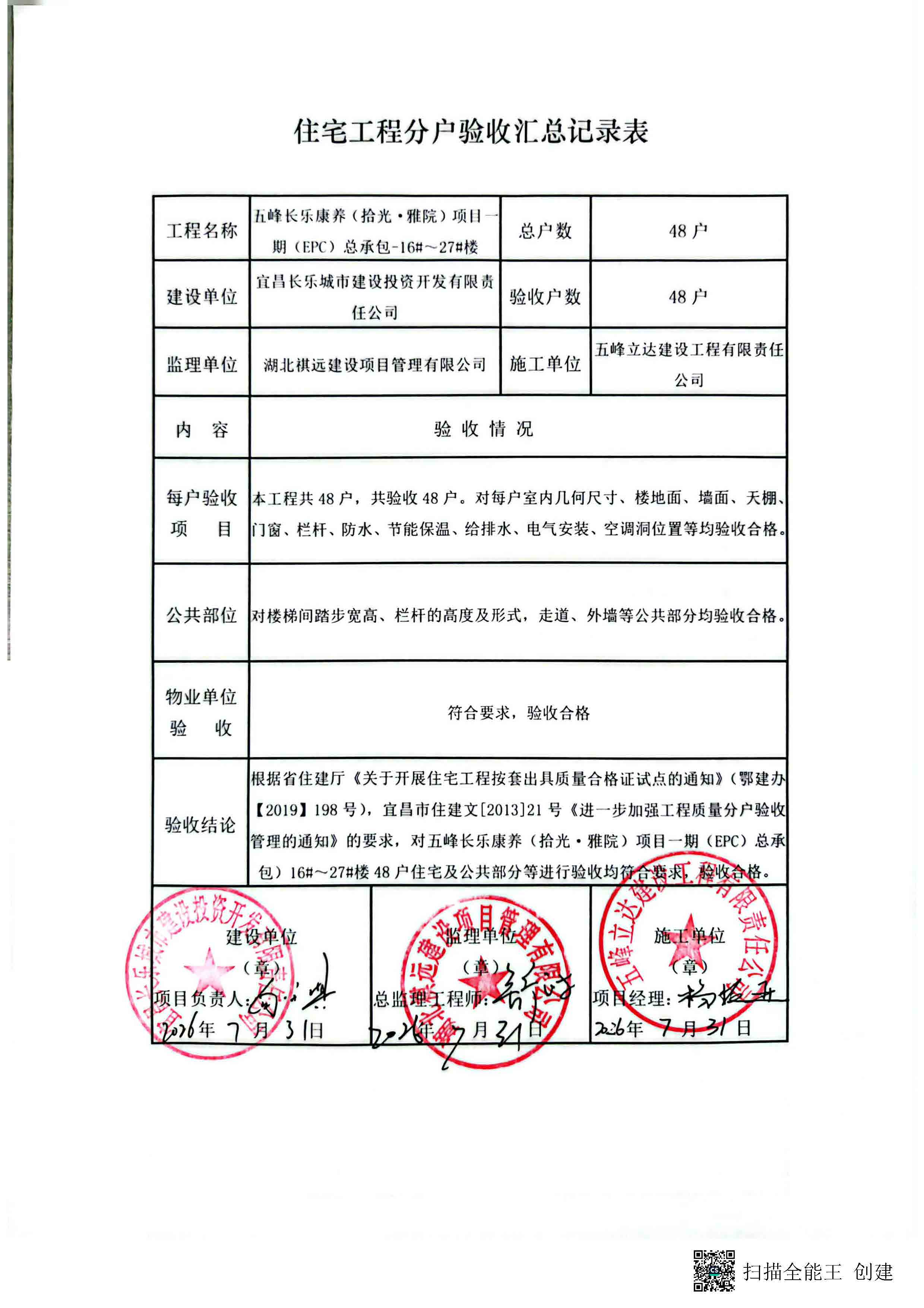住宅工程分户验收汇总记录表(公示)_页面_3
